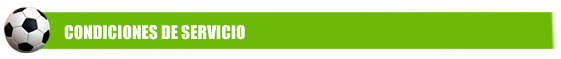 Condiciones de Servicio - Igoal Spain - Porterias de Futbol